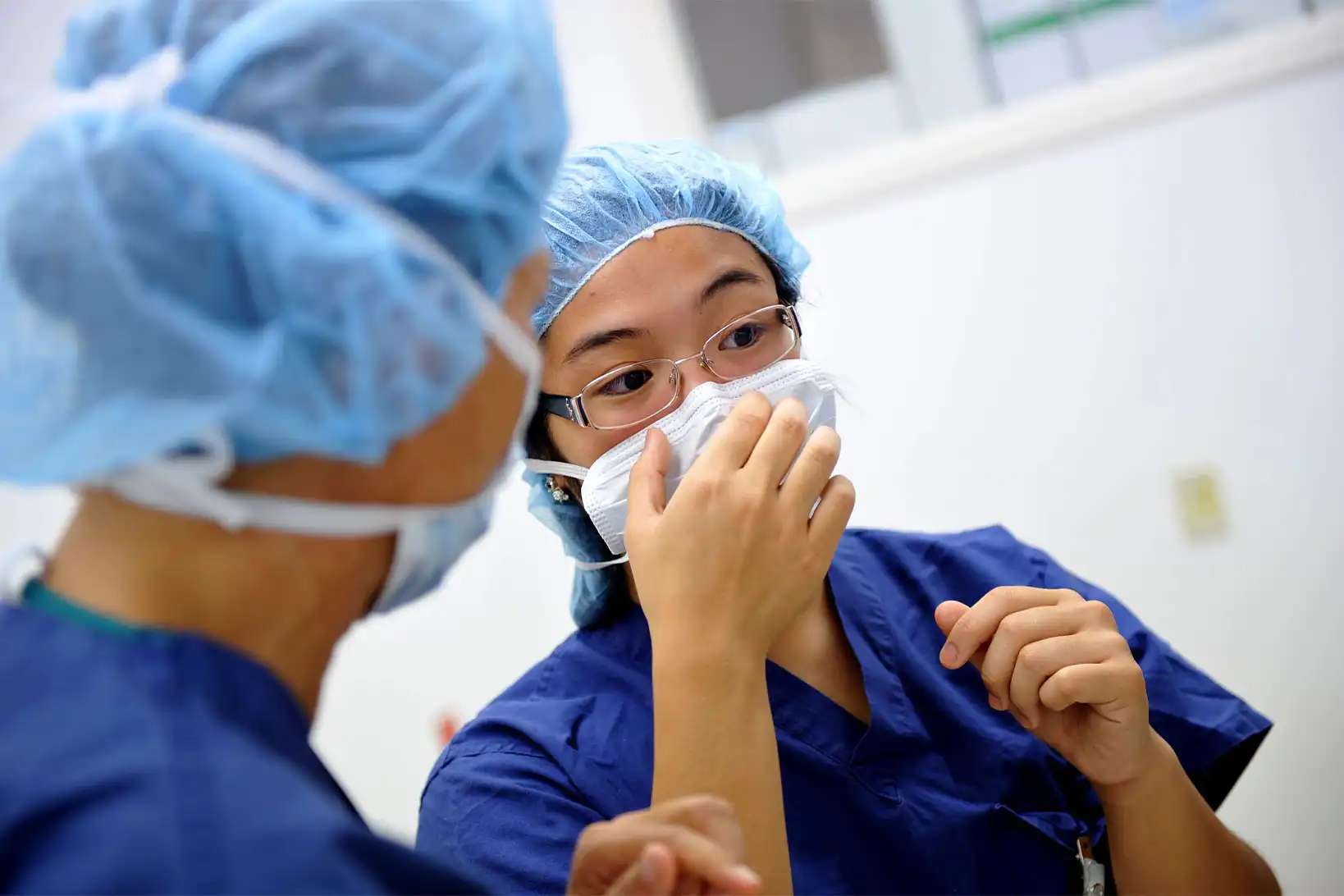 Nurses at hospital