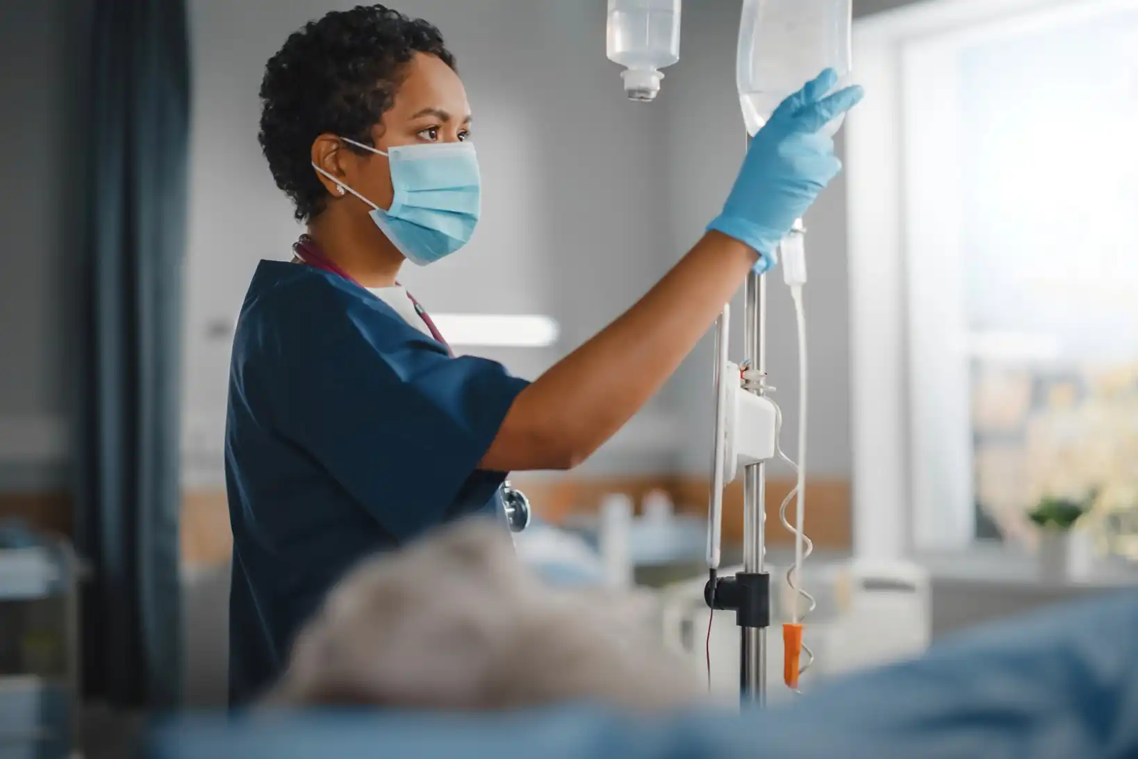 Registered Nurse working at a hospital